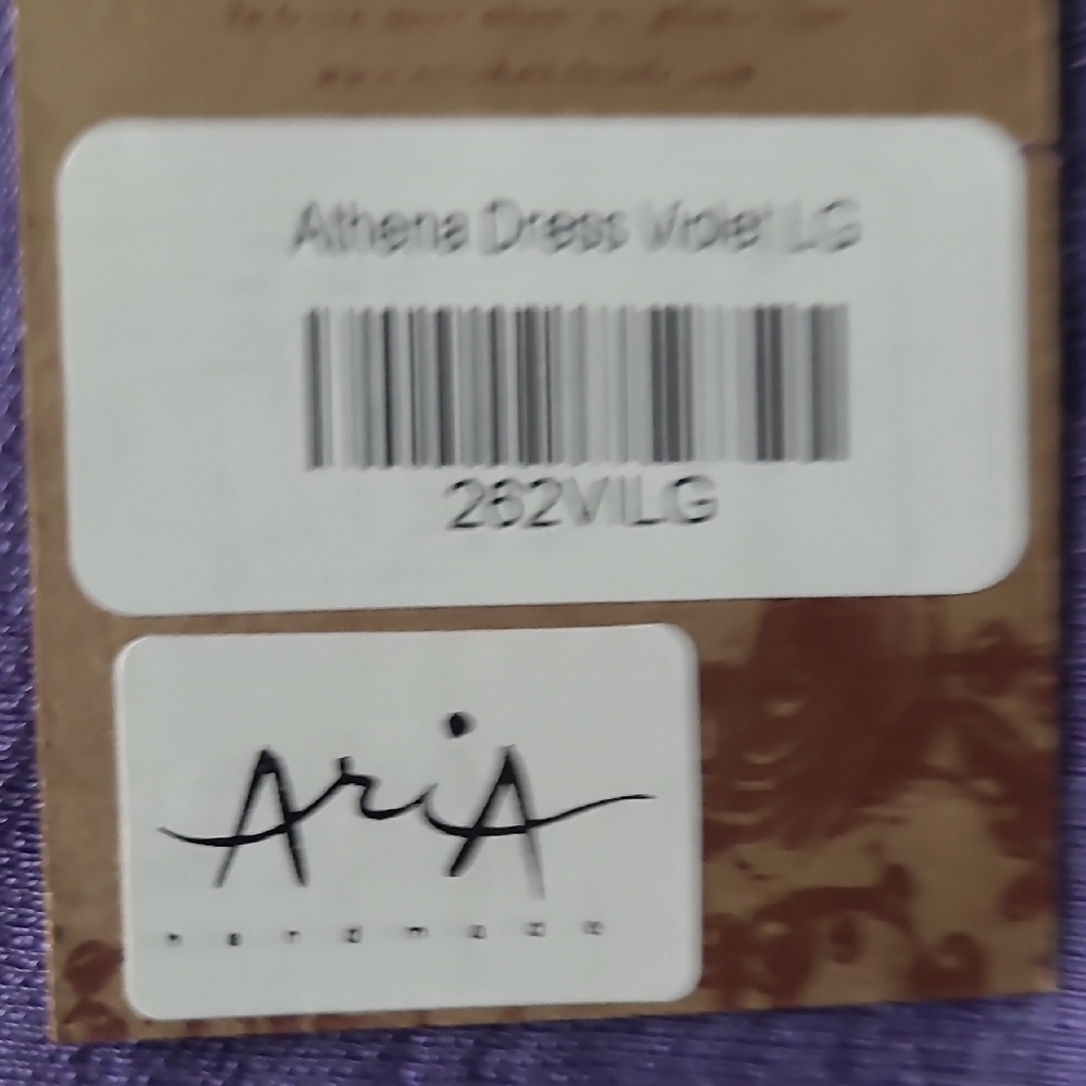 Aria Purple Midi Dress. Athena Lagenlook Scandi Girl. Sz.L NWT. - Picture 12 of 14